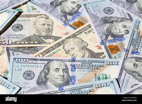 various US dollar banknote collection Stock Photo - Alamy