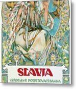 Slavia 1907 Mucha Art Nouveau Poster Art Print by Alphonse Mucha | Pixels