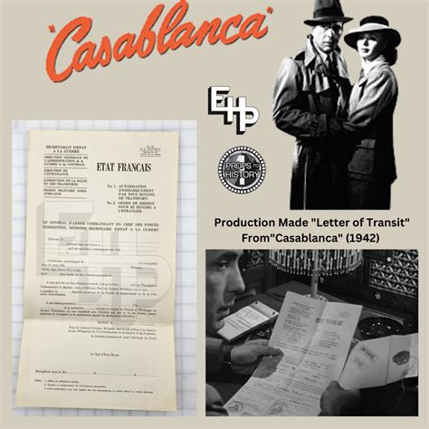 CASABLANCA (1942) Letter of Transit | RPF Costume and Prop Maker Community