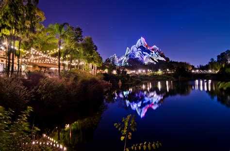 Expedition Everest Night Photo - Disney Tourist Blog