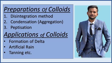 Methods of Preparation Of Colloids | Applications of Colloids | very easy Explanation | BS ...