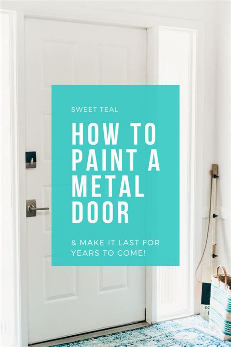 Painting a metal door any color! Learn how to paint a metal door the right way and make it last ...