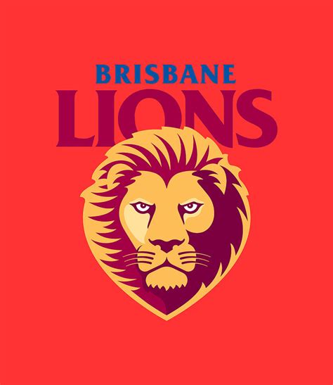 Brisbane Lions logo Digital Art by Red Veles