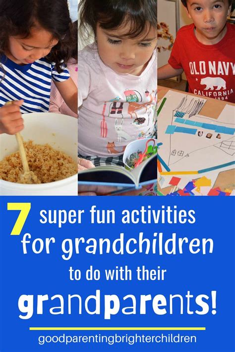 Here are 7 amazingly fun activities for grandparents to do with their grandkids. Cooking ...