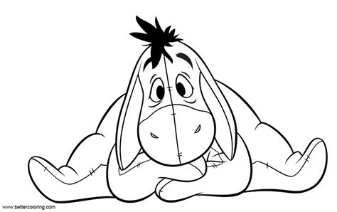 Eeyore Coloring Pages Clip Art - Free Printable Coloring Pages