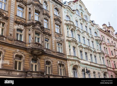 Beautiful architecture of the buildings at Prague old town Stock Photo - Alamy