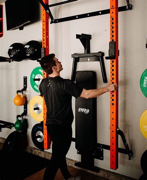 Profile® PRO Folding Squat Rack with Kipping Bar™ | Home gym garage, Home gym bench, At home gym