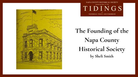 Napa County Historical Society – Keeping history alive