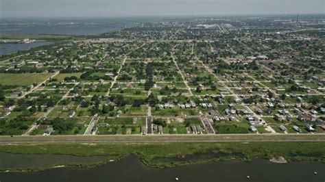 5K stock footage aerial video flyby Claiborne Avenue Bridge with a view ...