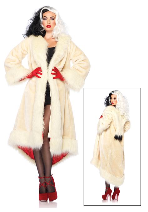 Women's Disney Cruella Coat Costume - Halloween Costume Ideas 2019