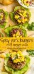 Spicy pork burgers with mango salsa - Family Food on the Table