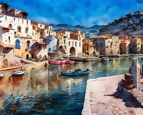 Canvas Wall Art - Sicily Port Artwork | Shop Today. Get it Tomorrow ...