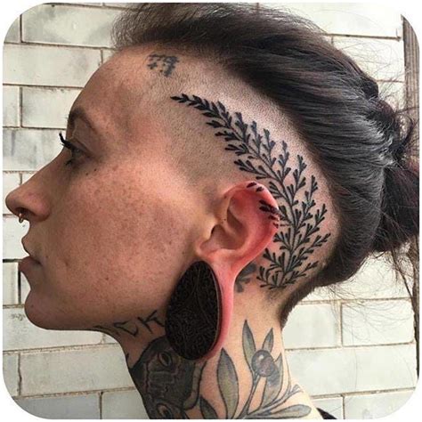 Skull Tattoo Back Of Head Hair - Viraltattoo