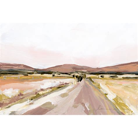 "Desert Road" Horizontal Canvas Print — Laurie Anne Art | Landscape prints, Desert painting ...