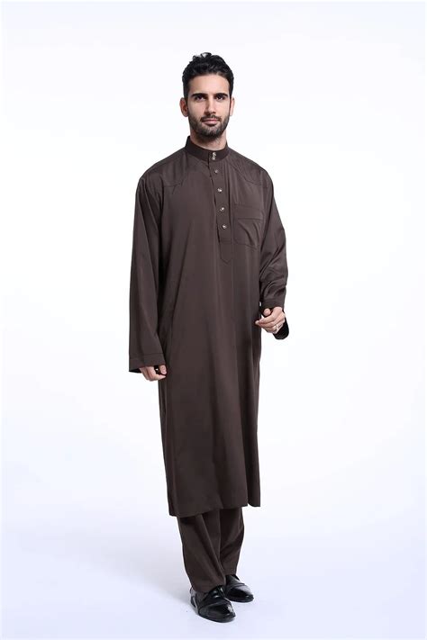 New Style Islamic Clothing Muslim Men Thobe Ethnic Clothing - Buy New ...