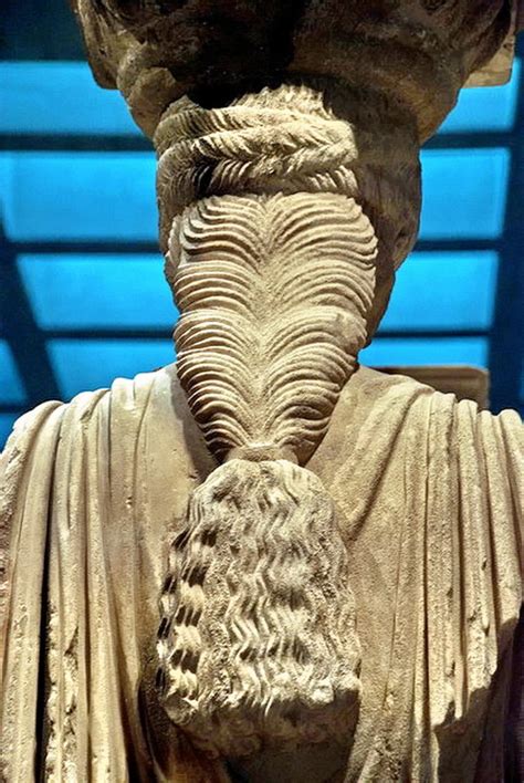 Hellas Inhabitants Of The Shiny Stone - Ancient Greek hairstyle as seen on one of the...