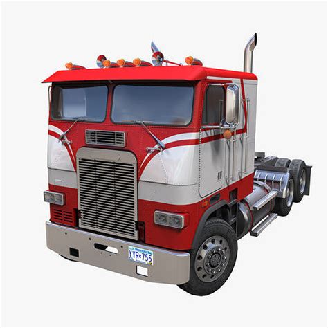 3D model Freightliner cabover semi truck VR / AR / low-poly | CGTrader