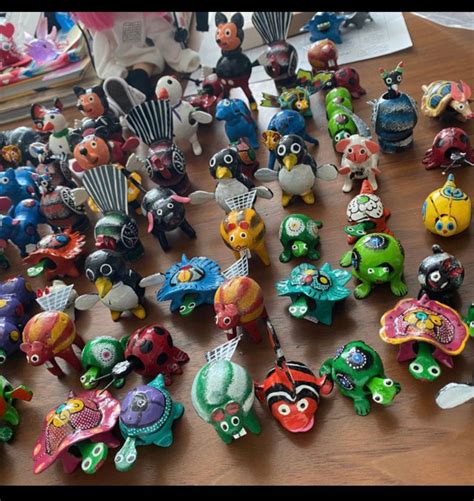 Lot of 20 Mixed Mexican Bobble Head Animals Handmade Folk - Etsy Canada