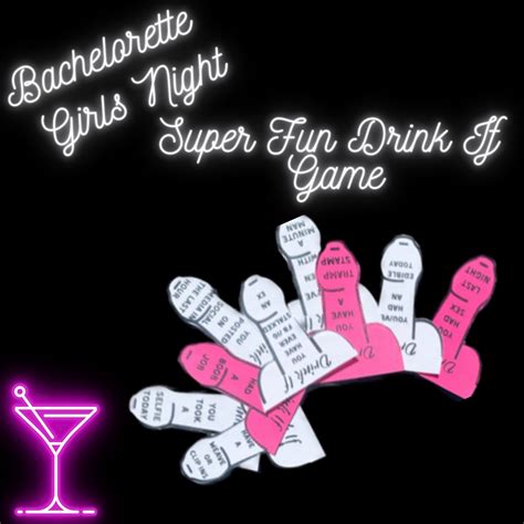 Girls Night Games, Girls Night Out Party Games, Girl Night in Games Instant Download, Drink If ...