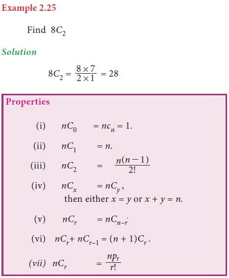 Combination Formula