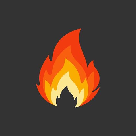 Premium Vector | Fire flame symbol. Flame flat style icon isolated on ...