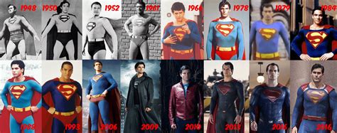 Superman Costumes Through The Years