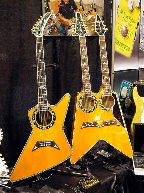 Dommenget Acoustic Explorer and Doubleneck Flying V - 2010 NAMM ...