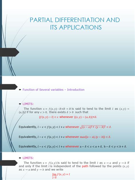 Partial Differentiation and Its Applications | PDF | Derivative | Mathematical Concepts