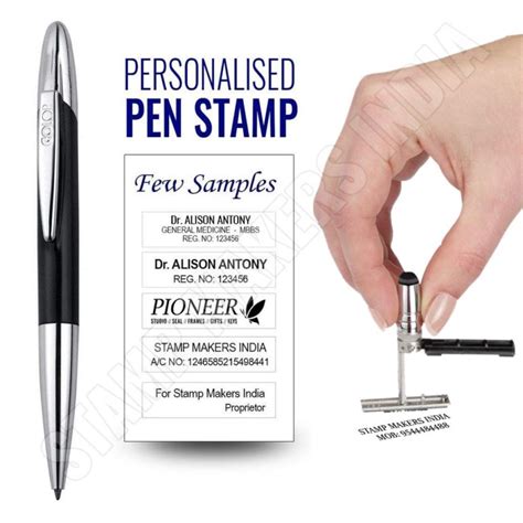 Doctors Stamp : Stamping Pen - Make My Stamp - Online Rubber Stamp