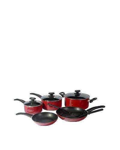 Gordon Ramsay by Royal Doulton Everyday 10-Piece Non-Stick Cookware Set [Red] « Modern ...