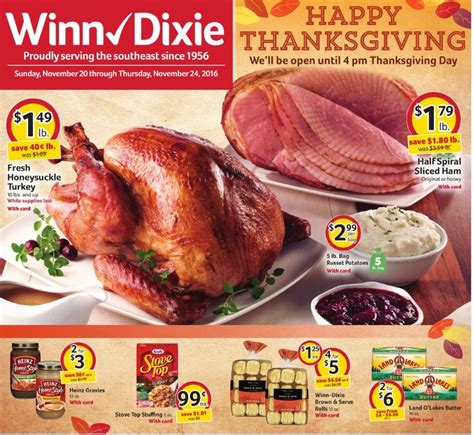 Winn Dixie Thanksgiving Ad 2016 - WeeklyAds2