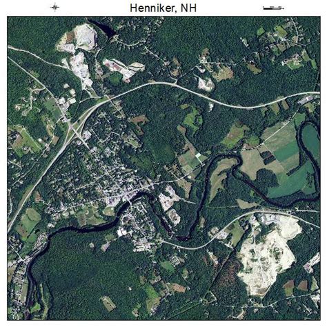 Aerial Photography Map of Henniker, NH New Hampshire