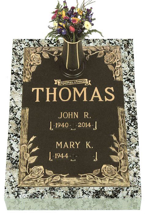 Double Interment Grave Marker Designs, cemetery monument marker