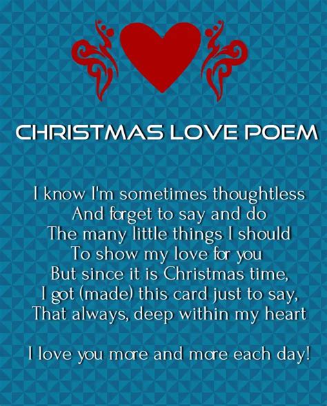 Christmas love Poems