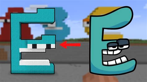 Build Alphabet Lore E in Minecraft - YouTube