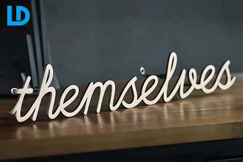 Custom Metal Logo Signs Laser Cut Office Letters Board