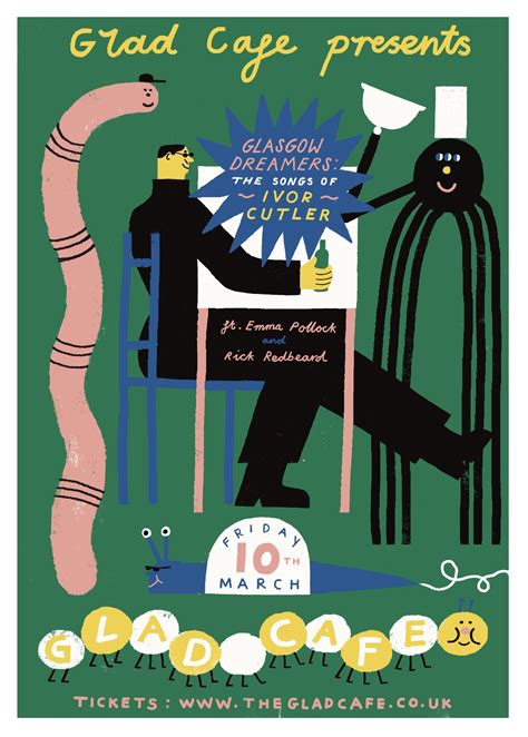 Glad Cafe Poster - Max Machen Illustration