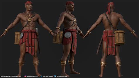 ArtStation - tribal game character