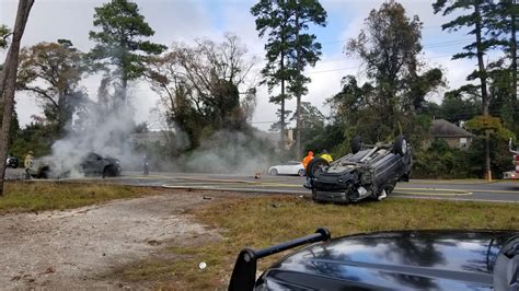 Fiery crash closes FM 1960 in Atascocita - ABC13 Houston