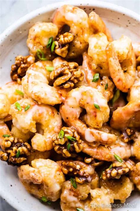 Honey Walnut Shrimp (easy + healthier recipe!) - The Endless Meal®