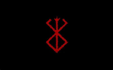 HD wallpaper: red logo, Berserk, black, Kentaro Miura, artwork, simple ...