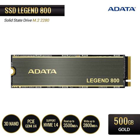 Jual ADATA LEGEND 800 SSD PCIe Gen4x4 M.2 2280 - 500GB di Seller ADATA ...