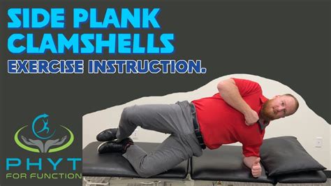 Side Plank Clamshells. Exercise Instruction. Exercise for hip strength and low back pain. - YouTube