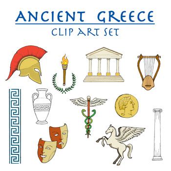 Ancient Greece clip art set by Wulff's Den | Teachers Pay Teachers