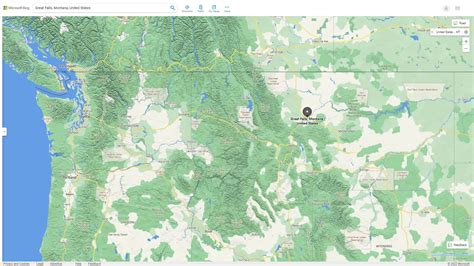 Great Falls Montana Map and Great Falls Montana Satellite Image