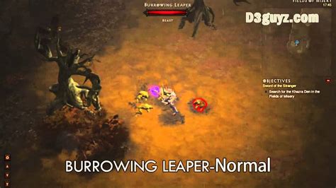 Diablo3 Monster BURROWING LEAPER Normal - YouTube