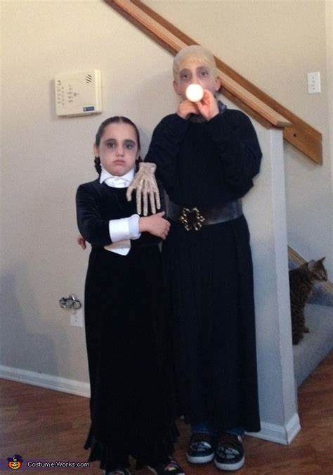 Addams Family Wednesday and Uncle Fester Costume | DIY Costumes Under $65