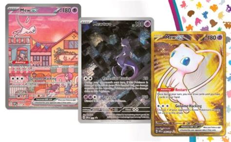 Pokemon 151 Card Set - Mew Ex - Mewtwo - Black Star Promo SVP 053 SVP 052 Metal | eBay