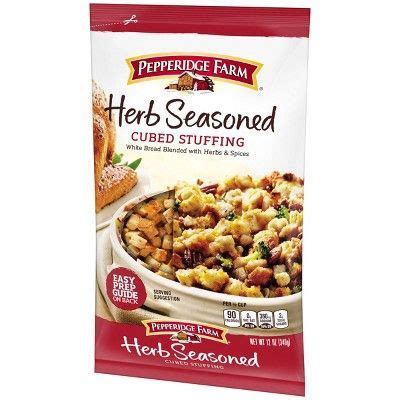 Pepperidge Farm Herb Seasoned Cubed Stuffing - 12oz | Stuffing mix ...