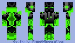 Green EnderMan Minecraft Skin